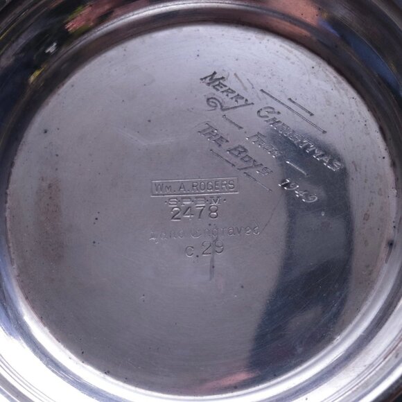 WM A. Rogers Vintage Tea Pot Kettle, Silver Plated Teapot - Picture 6 of 6